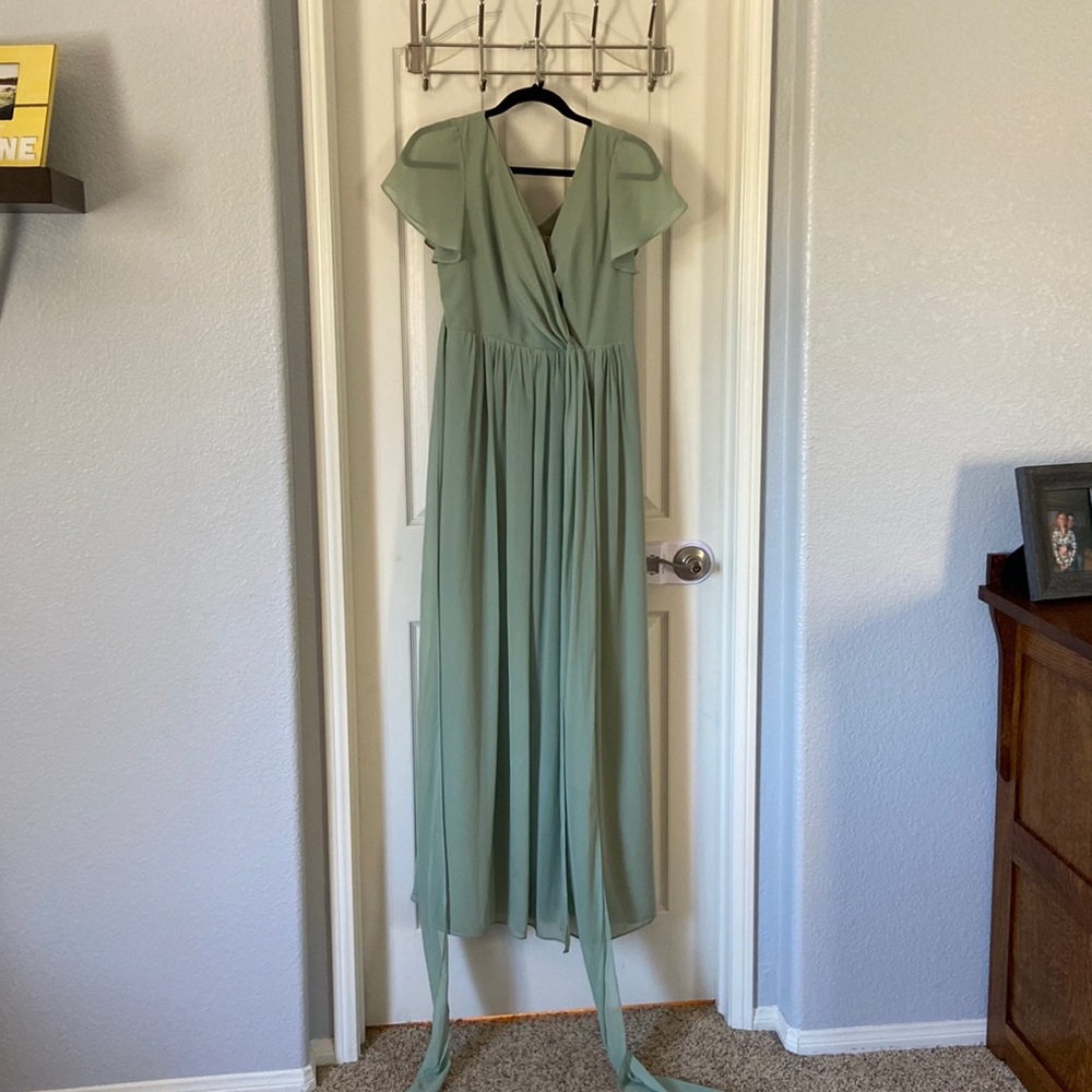 Revelry Harper Chiffon Wrap Dress